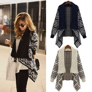 Black and White Winter Sweater