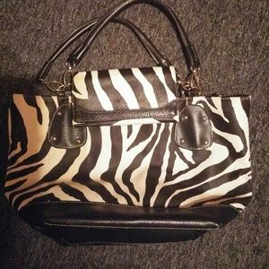 Zebra purse and wallet