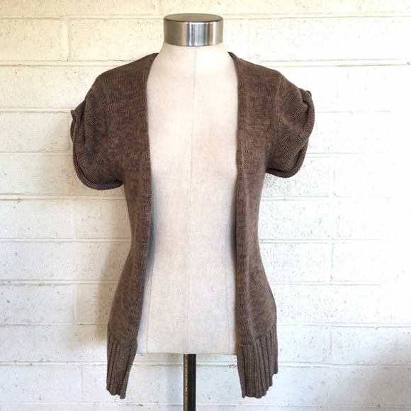 Frenchi brown knit cardigan - Picture 2 of 4