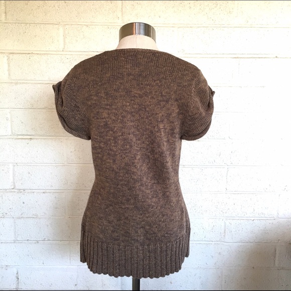 Frenchi brown knit cardigan - Picture 3 of 4