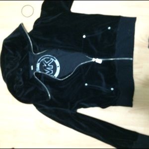 AUTHENTIC Micheal Kors Velour Black Jacket