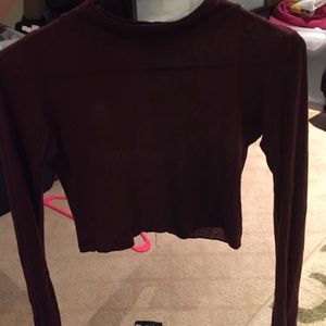 Brandy Melville maroon turtle neck