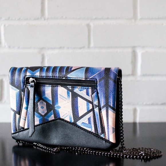 Danielle Nicole Handbags - Danielle Nicole Black Crossbody Vegan Leather Bag