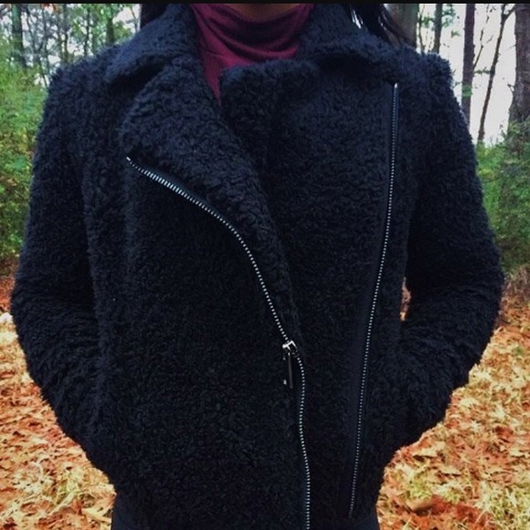 Black Faux Fur Jacket