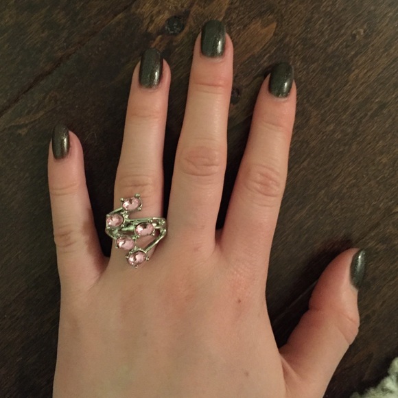 Ring with Pink Stones