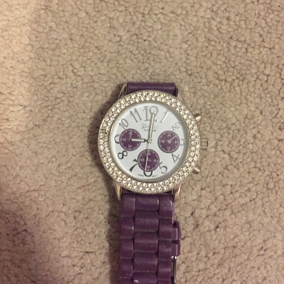 Large Face Purple Watch