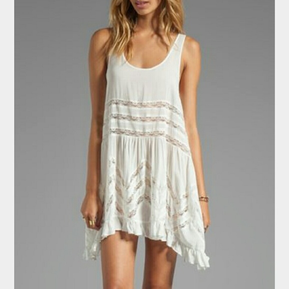 Free People Dresses & Skirts - Free people white trapeze slip