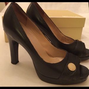 Michael Michael Kors Black Platform Heels