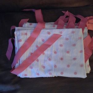 Pottery Barn Teen dottie sheer curtain panels