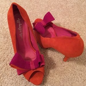 Jeffrey Campbell Garret Bow Peep Toe Heel