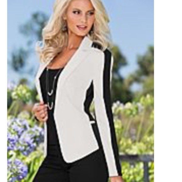 Venus White and black blazer