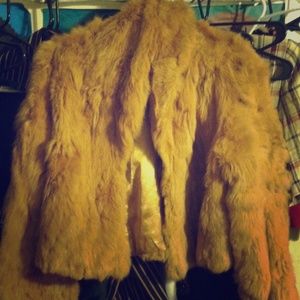 Faux fur crop coat