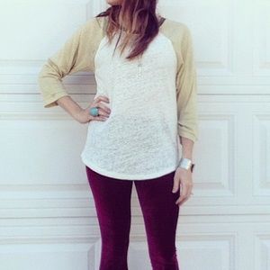 Ellison Baseball Tee // Size Medium