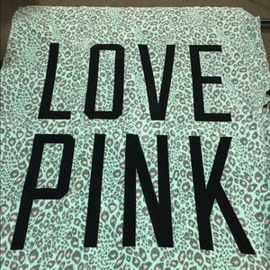 VS PINK cheetah throw blanket