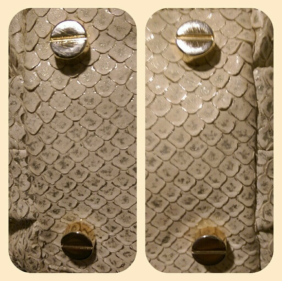 💯AUTHENTIC  Michael Kors Python Satchel - Picture 4 of 4