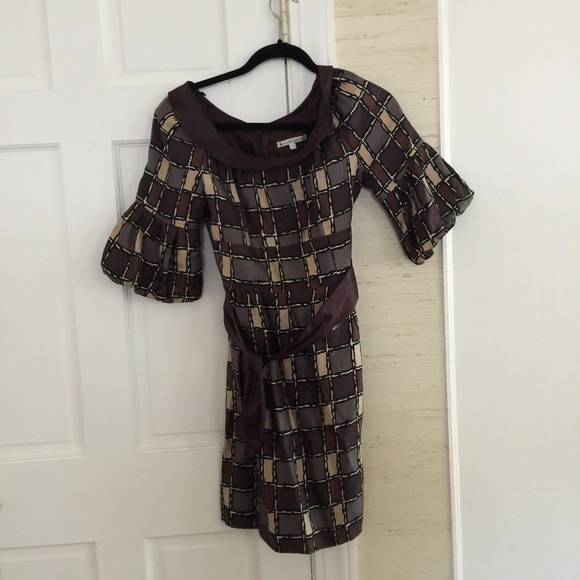 Nanette Lepore silk dress with bow belt - Picture 1 of 2