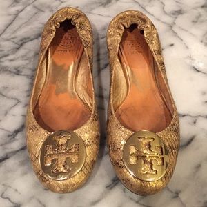 BUNDLE Tory Burch Reva Flat - Gold 6.5