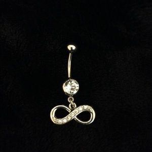 Infinity sign belly ring