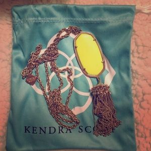 KENDRA SCOTT RAYNE NECKLACE - neon yellow