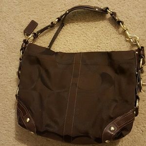 Brown coach purse