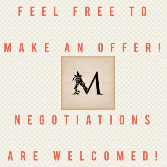 Make an offer! Negotiations are welcomed!