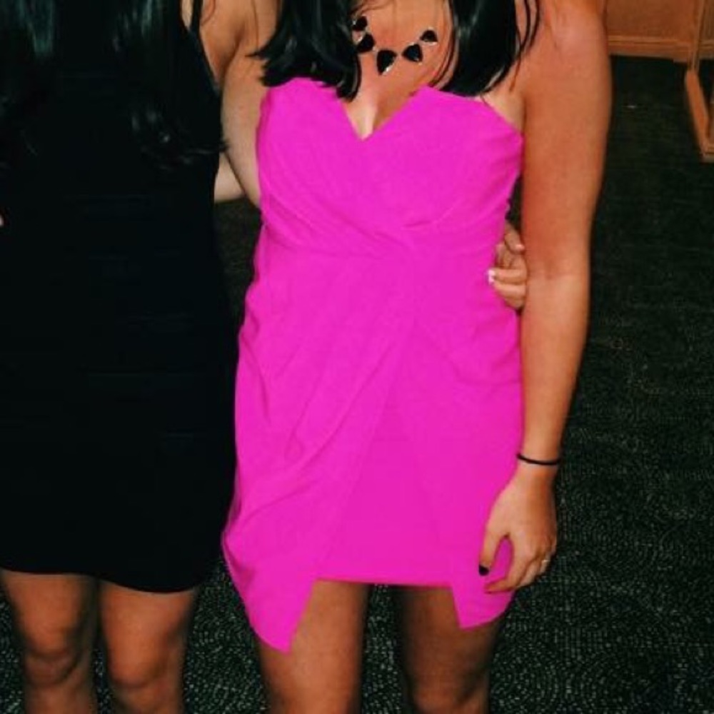Bright vibrant pink dress