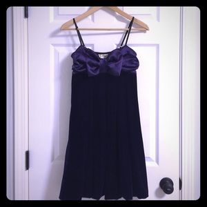 **Chloe** spaghetti strap cocktail dress in purple