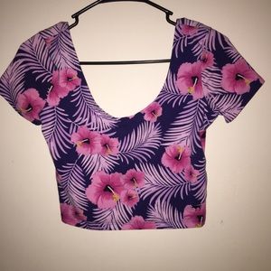 Floral crop top