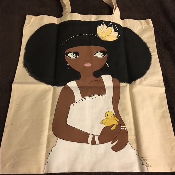 Hand paint  tote 🖼🖌 - Picture 4 of 6