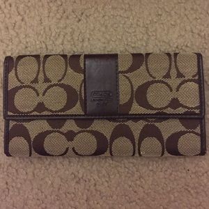 Coach brown wallet