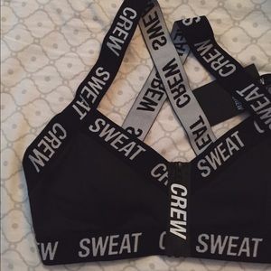 sweat crew sports bra