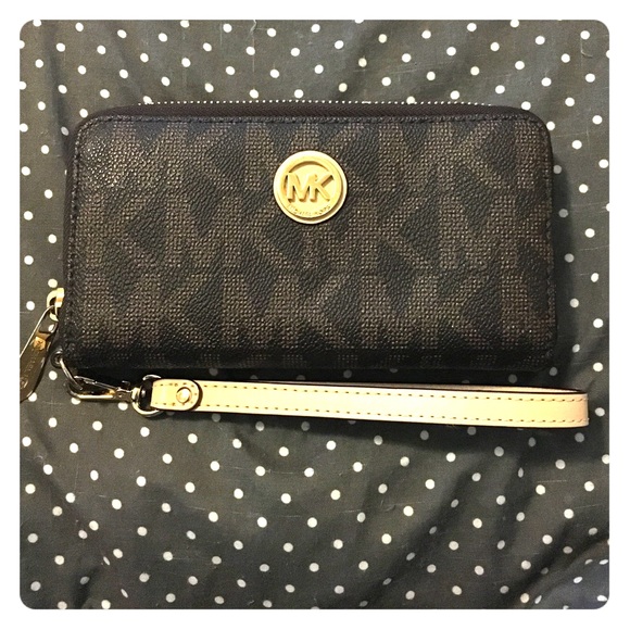 Michael Kors Zip-Around Leather Wallet