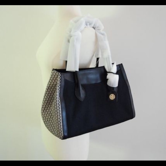 Tory Burch Savannah Printed Canvas Small E/W Tote