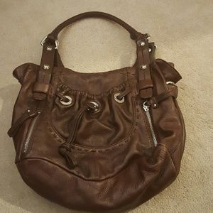B. Makowsky  cognac leather bag