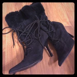 Black ankle boots