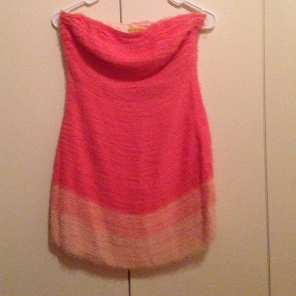 Ombré pink strapless Alice+Olivia dress