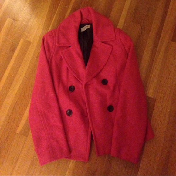 Pink pea coat