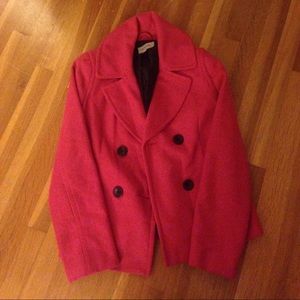 Pink pea coat