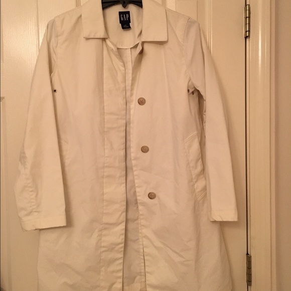 Cream Trench Coat by Gap