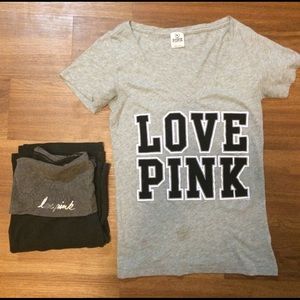Grey PINK Shirt