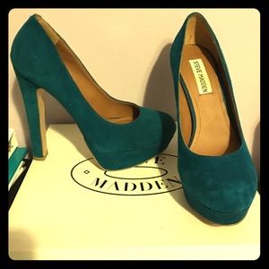 Turquoise Steve Madden Heels
