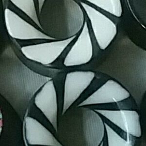 Black and white plugs