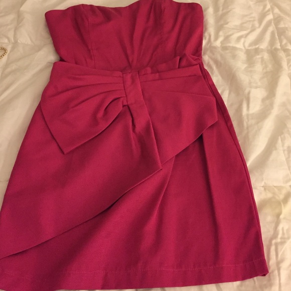 Pink strapless dress - Picture 1 of 1