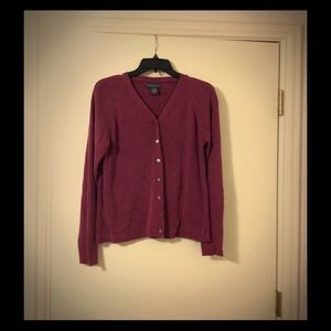 Banana Republic Plum Cardigan