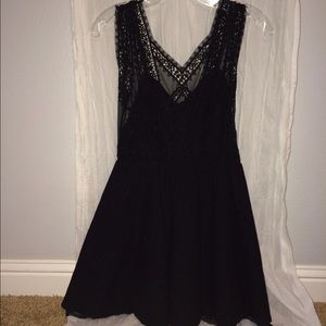 Free People lace open back dress