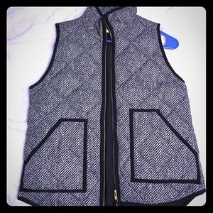J. Crew herringbone vest sz small