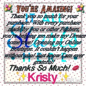 My appreciation!