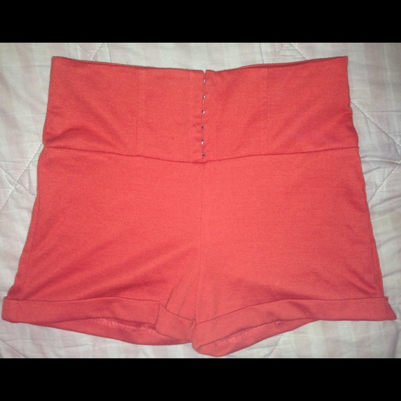 High waisted Orange / red