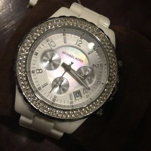 Michael Kors MK5300 white watch