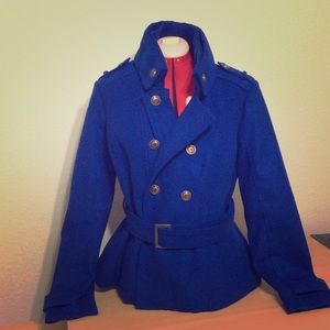 Wilson's Leather Royal Blue Pea Coat